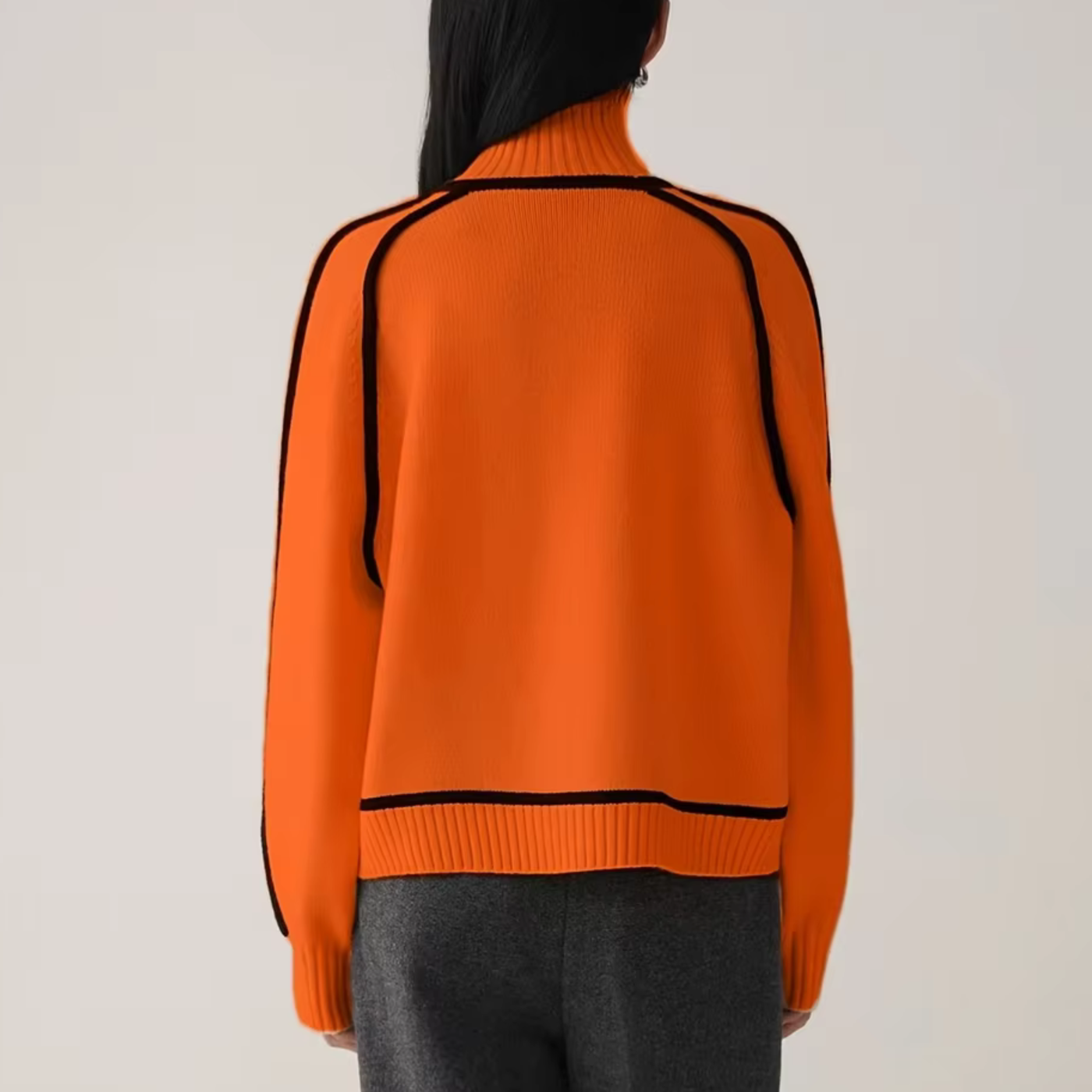 Frida | Elegante trui met hoge kraag