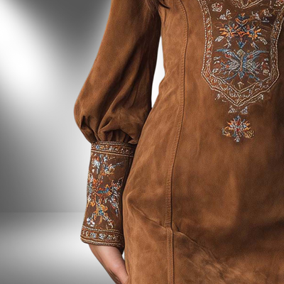 Céline™ Luxe Suede-Effect Mini Dress