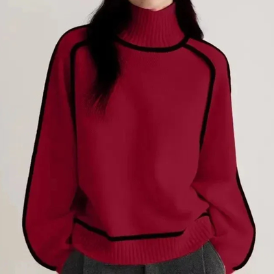 Frida | Elegante trui met hoge kraag